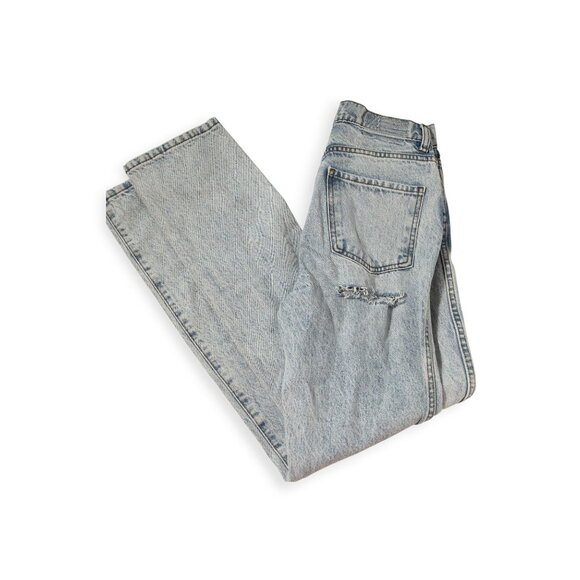 Revice Denim Light Wash Distressed Straight-Leg Jeans Size 25 - Picture 3 of 9